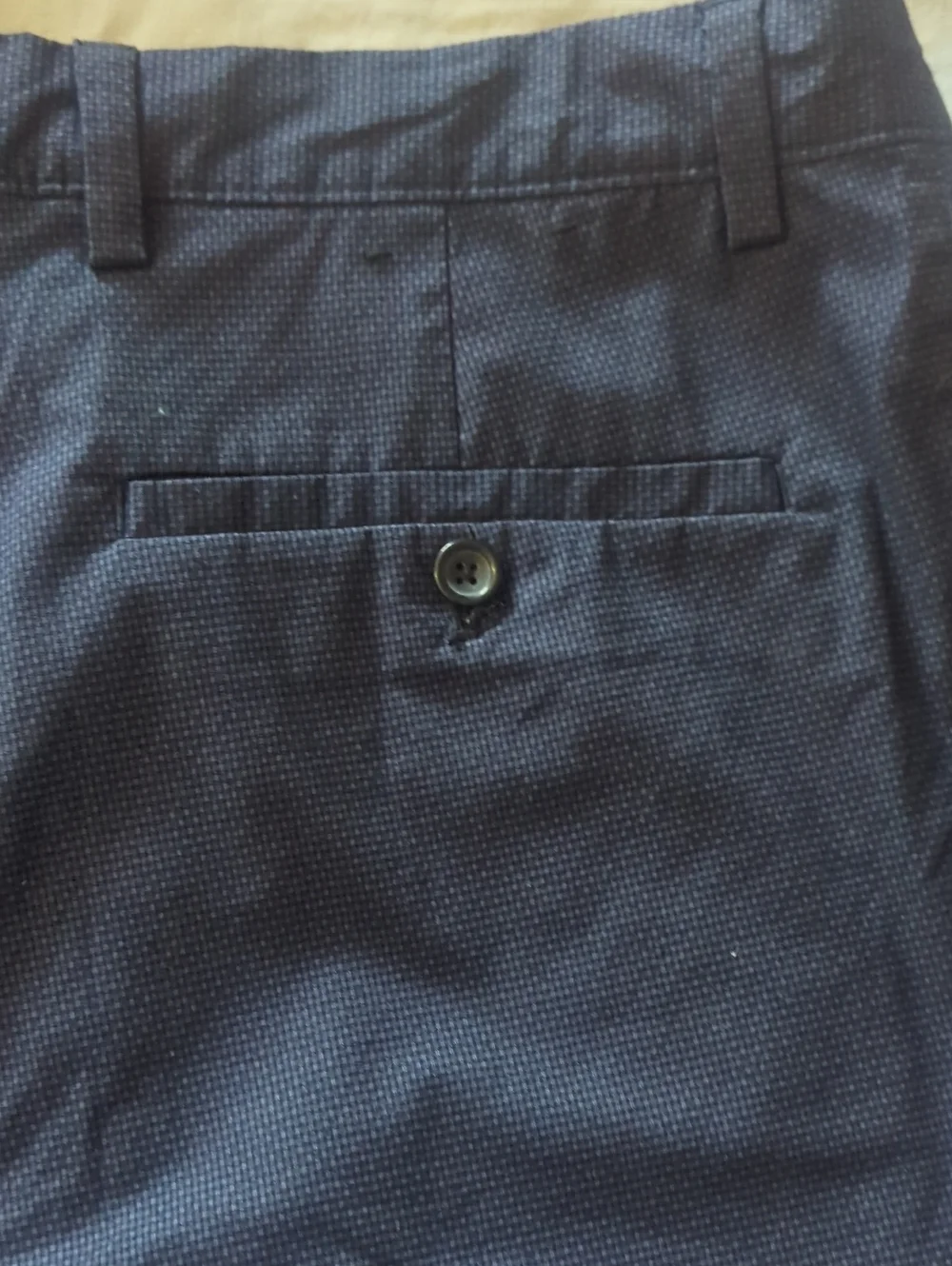 Banana Republic Men's Dress Shorts Navy Blue Button Front Size 36
